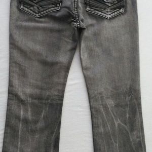 BLACK PREMUIM mens jean low rise bootcut  34 x 32
